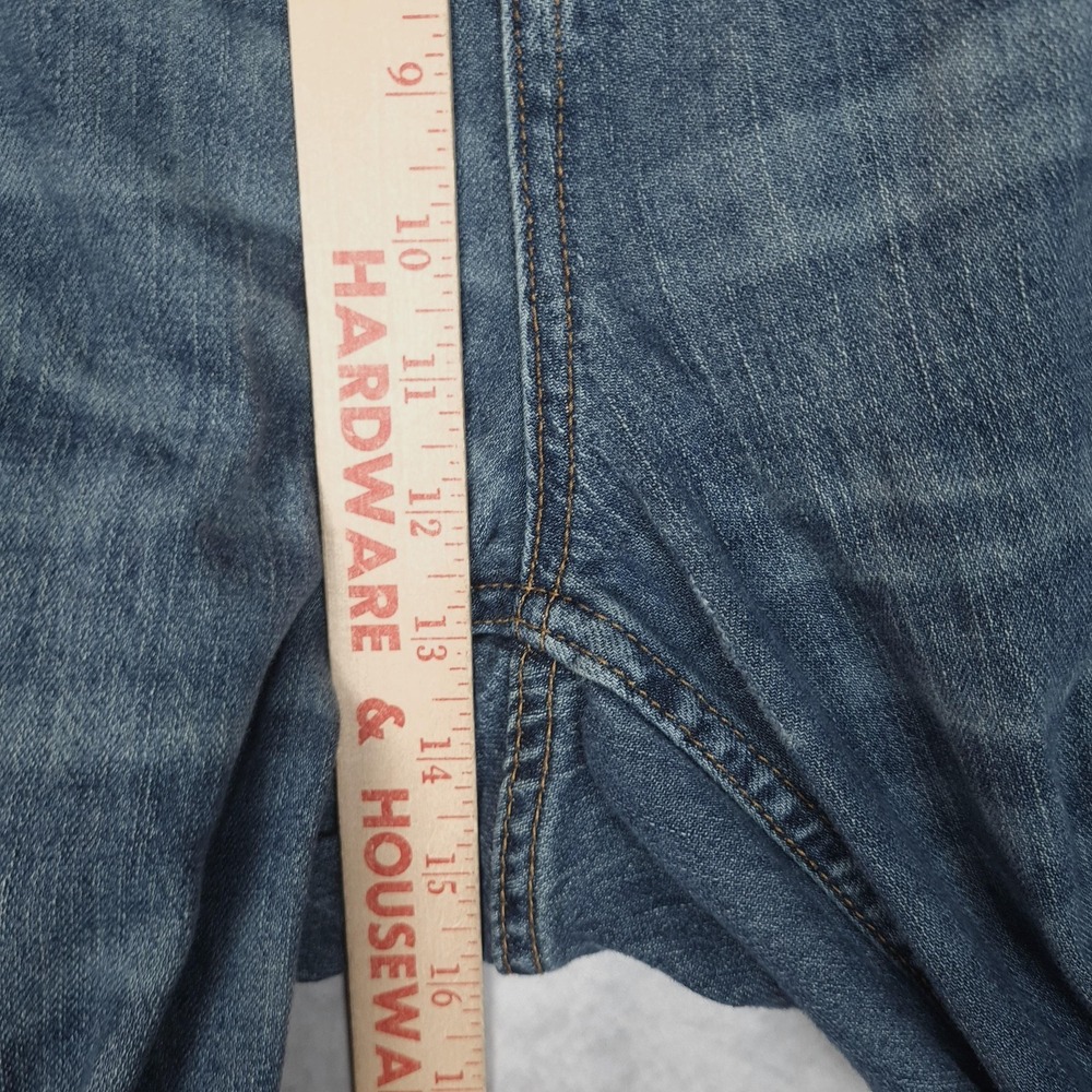 Pilcro Jeans Womens 20W Blue High Rise Crop Relaxed Utility Distressed Denim - Picture 9 of 15